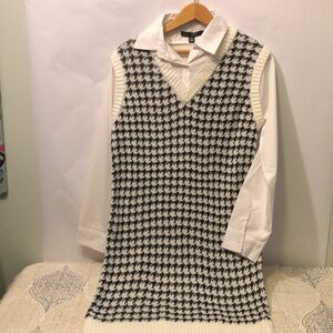 Sweater Black/White Dress (new)